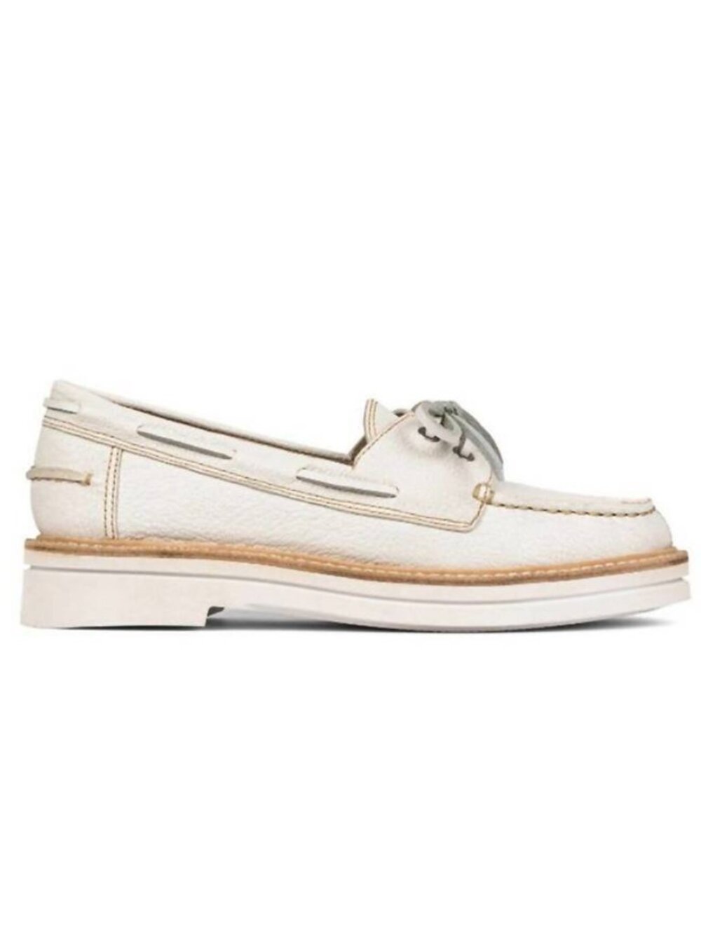NEW Donald Pliner White Boat Shoe NEW Lilith Loafer- Tie Front Topsider - 9